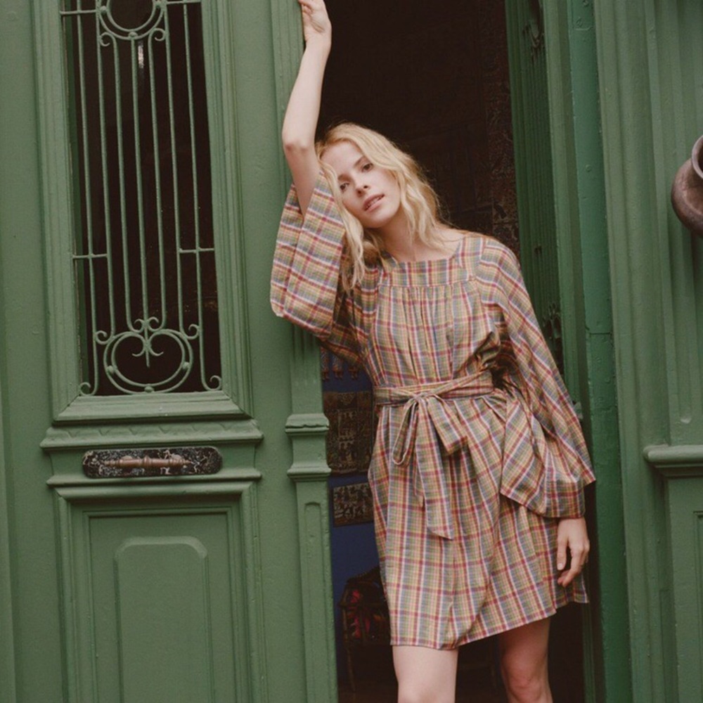 EUC Doen Calder Mini Dress - Rainbow